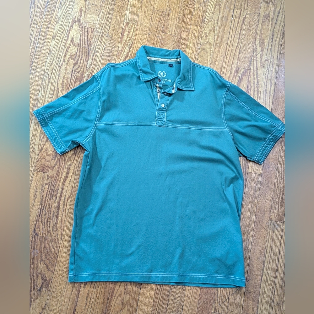 Bugatchi Uomo Men's Polo T-shirt - Medium, Green